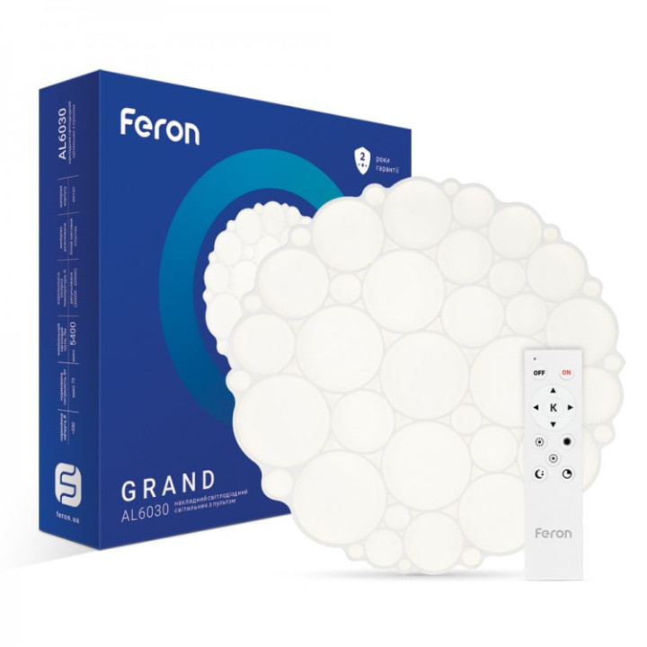 Світильник світлодіодний стельовий Feron  , AL6030, 72W, накладний, круг з пультом