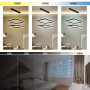 Люстра LED SMART ESLLSE STELLA 2S 180 Вт 500x500x1200 мм Чорна 10523
