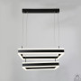 Люстра LED SMART ESLLSE STELLA 2S 180 Вт 500x500x1200 мм Чорна 10523