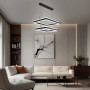 Люстра LED SMART ESLLSE STELLA 2S 180 Вт 500x500x1200 мм Чорна 10523