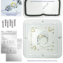 LED світильник стельовий SKY VIOLUX квадрат 30W 3000-6000K IP20 Білий 210123