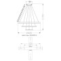 Люстра LED SMART ESLLSE LATTE 75W,IP20,3000,6000,білий, чорний,10132.