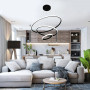 Люстра LED SMART ESLLSE LATTE 75W,IP20,3000,6000,білий, чорний,10132.