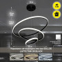 Люстра LED SMART ESLLSE LATTE 75W,IP20,3000,6000,білий, чорний,10132.