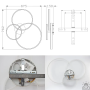Люстра LED SMART ESLLSE COCO 105W 762x675x150-WHITE-220-IP20 10546