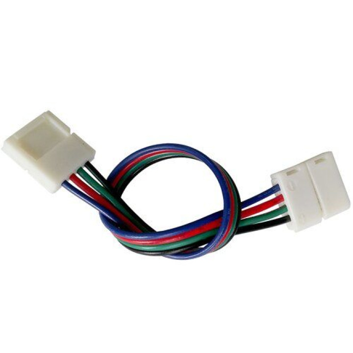 З'єднувач для стрічки RGB, провід+2 конектори 4pin, 10мм, №8, 1012438 (SC-09-SWS-10-4)