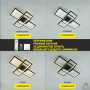Люстра LED SMART ESLLSE SVEN 65W,IP20 3000-6500K чорний 10493