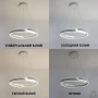 Люстра LED SMART ESLLSE HIPPO 90W,IP20,3000-6500K,білий 10541
