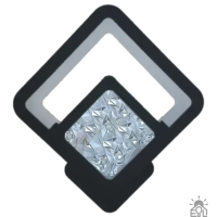 Світильник LED БРА ESLLSE TETRA 13W S-288x255x46 чорний 10582