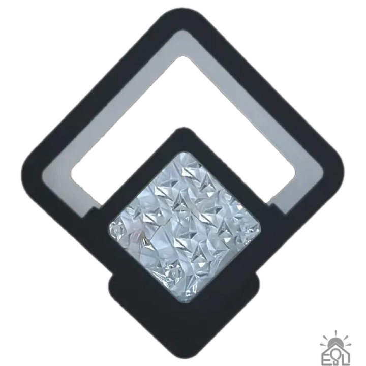 Світильник LED БРА ESLLSE TETRA 13W S-288x255x46 чорний 10582