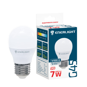 Лампа світлодіодна Enerlight G45 7W 4100K E27