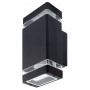 Світильник фасадний SMARTLED 2*GU10 Ip54 чорний 6210/6964