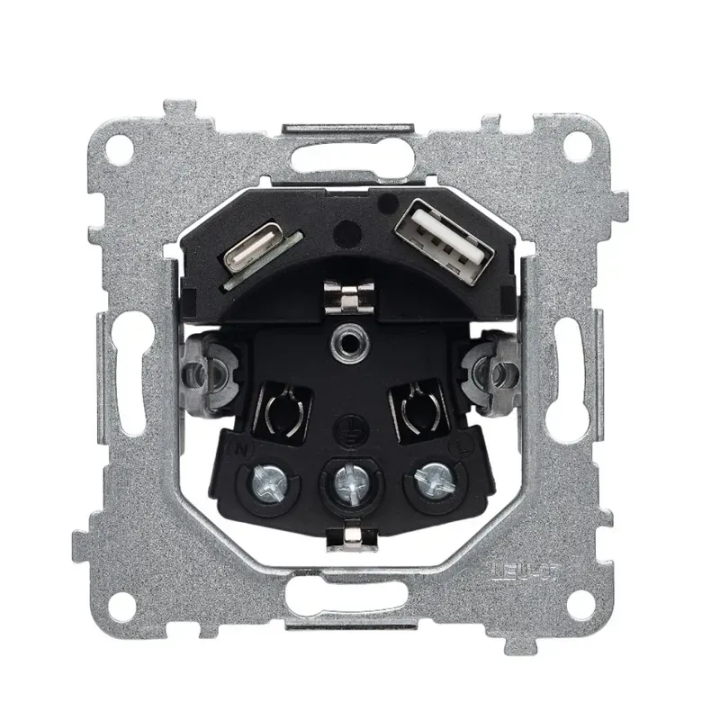 Механізм розетки ELEQUS 1-на з/з 2*USB Type A+C EQ-M-SOAC