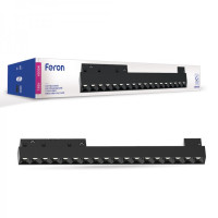 Магнітний трековий світильник Feron MGN300 18W 4000K 48V IP20 чорний