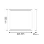 LED панель врізна Horoz ANDROMEDA 50W 3CCT 595*595мм К 5000Lm
