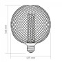 Лампа LED Videx  Filament 4W E27 1800K Black Chainmail style (484381)