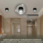 Точковий світильник ESLLSE GELA R 85x70 мм Чорний для лампи GX53 10513