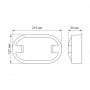 Світильник світлодіодний Videx ART(ЖКХ) овальний 15W 5000K 220V IP65  (299136)