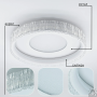 Люстра LED SMART ESLLSE POLUMIA RC 80W IP20 3000-6500,білий,10649