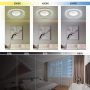 Люстра LED SMART ESLLSE POLUMIA RC 80W IP20 3000-6500,білий,10649