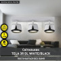 Світильник ESLLSE TELA 3R DL 400x100x135 мм Біло-чорний для лампи GX53 10536