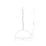 Підвісний світильник Nowodvorski 6368 Hemisphere E27 1x60W IP20 Brown
