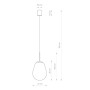 Підвісний світильник Nowodvorski 8673 Pear E27 1x40W IP20 Transparent