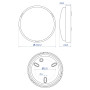 LED світильник ДББ ATOM UA MW sensor антрацит VIOLUX 22W 5000K IP44 243383