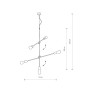 Підвісний світильник Nowodvorski 9076 Sticks E27 5x60W IP20 Gold