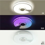 Люстра LED SMART ESLLSE музична SONG R RGB 60 Вт 380x70 мм Біла 10452