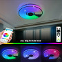 Люстра LED SMART ESLLSE музична SONG R RGB 60 Вт 380x70 мм Біла 10452