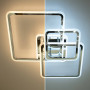 Люстра LED  LUMINARIA SONNE 90W 4S APP 525/525 CHROME 220V IP20, 3000-6500K, з пультом,хром.