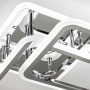 Люстра LED  LUMINARIA SONNE 90W 4S APP 525/525 CHROME 220V IP20, 3000-6500K, з пультом,хром.