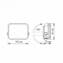 Прожектор VIDEX LED 20W 5000K 220V Black VLE-F3-0205B (542439)