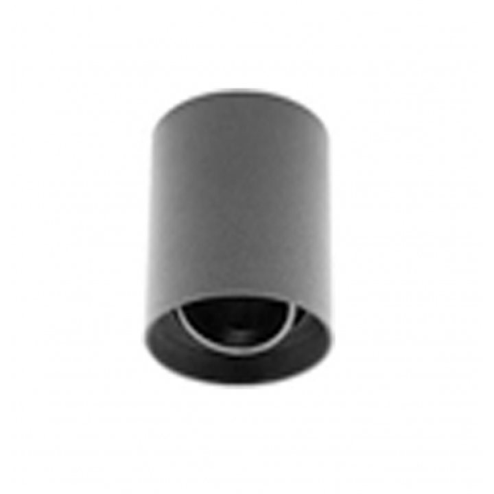 OS-RST80125OK1-00 Світильник стельовий RESTO, PC, 80x125mm, IP20, max.20W, круглий, чорний пластик