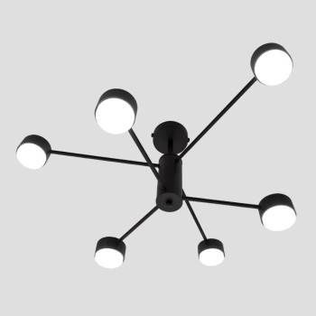 Люстра LUMINARIA RAY 6xGX53 (3+3) 220V IP20,чорний