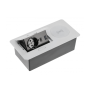 Подовжувач вбудований GTV AVARO PLUS індукційна зарядка, 1 роз. schuko, USB A+C 1,5 м, срібний