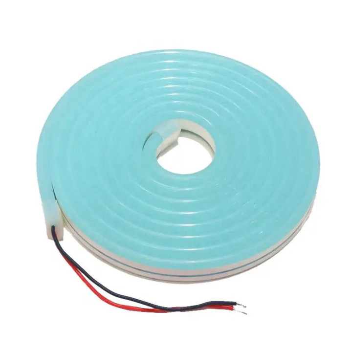 Світлодіодний неон PROLUM  8x16, IP68, 12V, Series "SF", Блакитний Лід, PRO