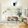 Люстра LED SMART ESLLSE CODE 70W 3S-500×490×55-WHITE/BLACK-220-IP20 10434