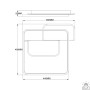 Люстра LED SMART ESLLSE CODE 70W 3S-500×490×55-WHITE/BLACK-220-IP20 10434