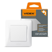 Вимикач Videx Binera 1-кл білий VF-BNSW1-W (294858)