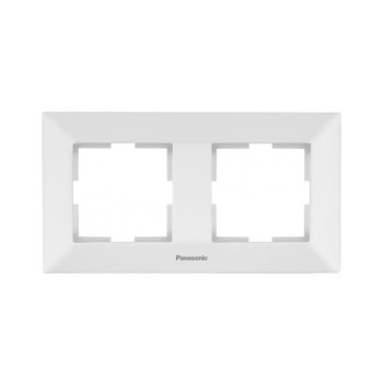 Рамка 2-а Panasonic Arkedia Slim біла WNTF08022WH-UA
