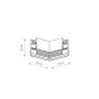 З'єднувач кутовий врізний Nowodvorski LVM Recessed Horizintal Corner IP20 Bl