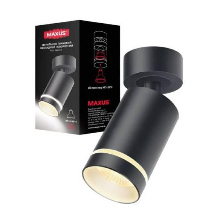 Світильник світлодіодний Maxus Surface Downligth MR16 GU10 Black MAX-SD-GU10-BL
