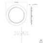 Люстра LED SMART ESLLSE VEGA DUAL 2R 75 Вт 450×53 мм Чорно-Біла 10429