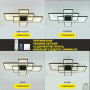 Люстра LED SMART ESLLSE SVEN 110W,IP20 3000-6500K BLACK 10491
