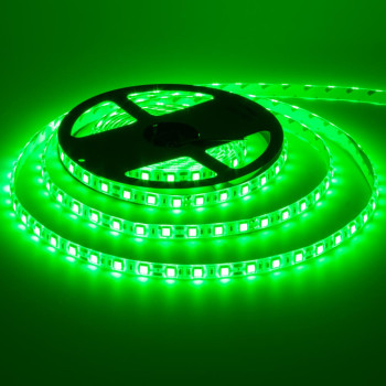 Стрічка світлодіодна SMD 5050, 60d/m, 14.4W/m, 720lm/m, IP65, зелена (5050GF60) 1015418
