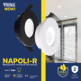 Світильник точковий VIOLUX NAPOLI-R MR16 GU10 IP44 круг чорний