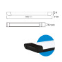 Світильник LED Horoz Tetra/Sq-27W 60см ЧОРНИЙ 6400К