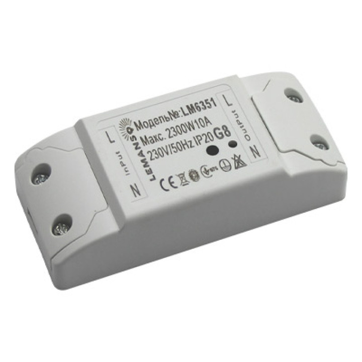 Драйвер бездротового керування з WI-FI без енергометра 10А Lemanso LM6351